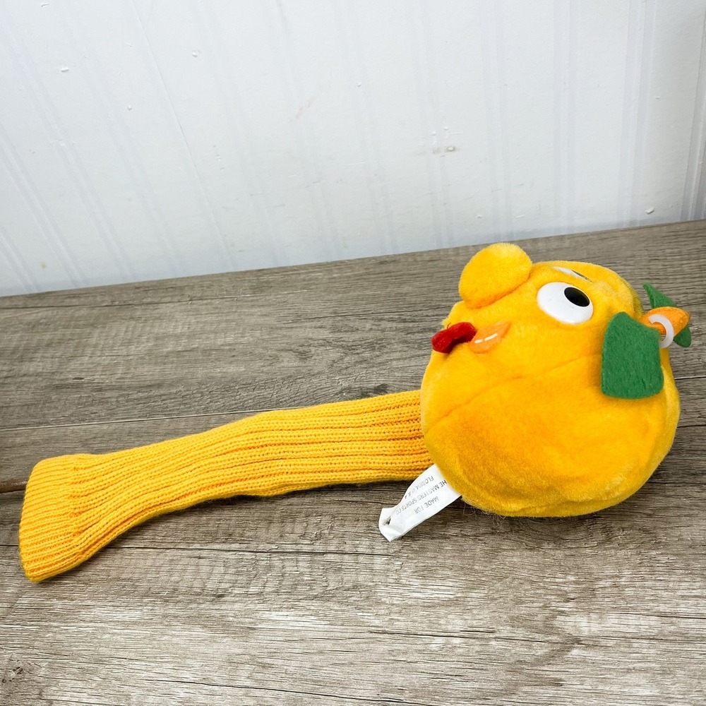 Vintage Masters Sports Co Orange Fruit Plush Golf Club Head Cover Novelty Derpy - Picture 7 of 11